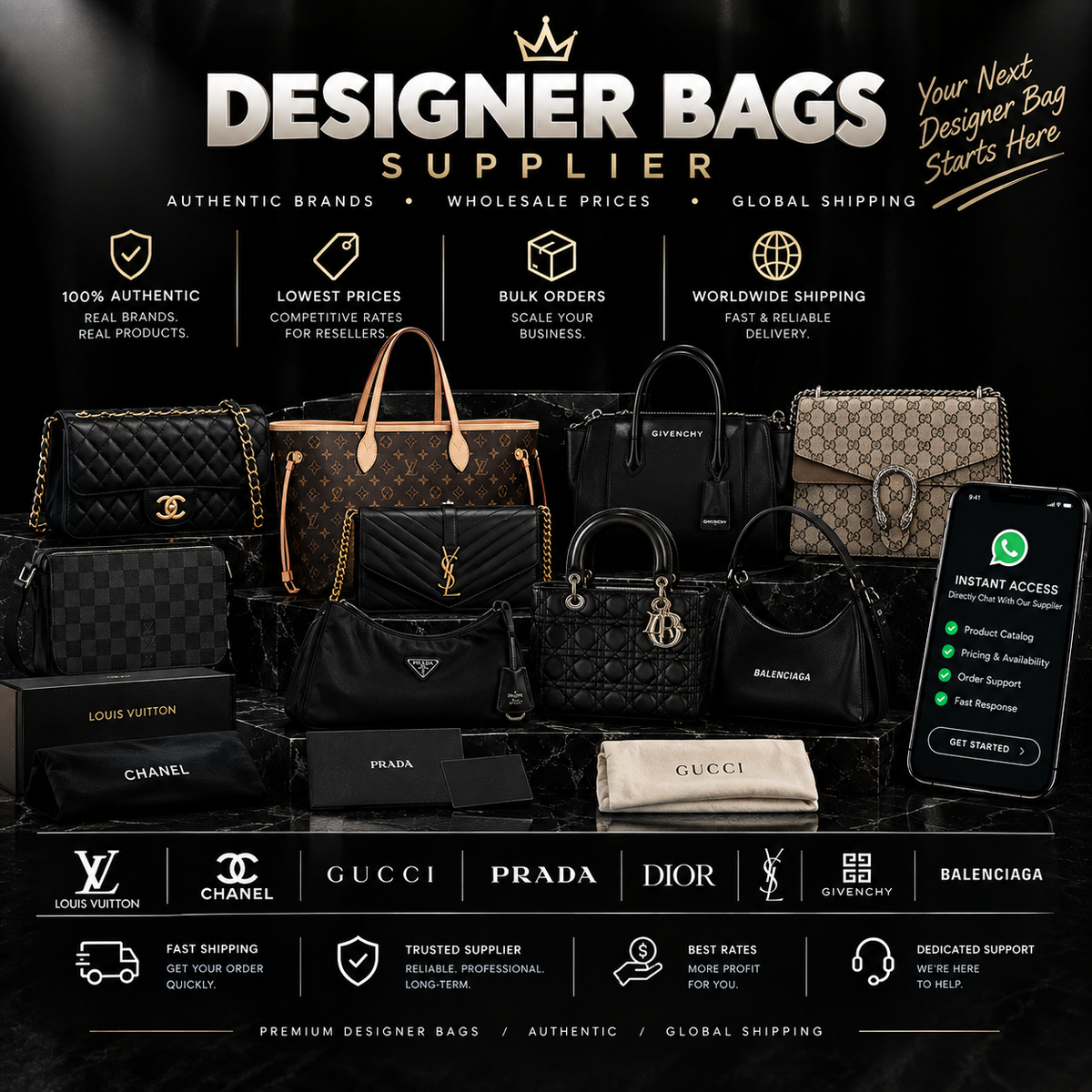 Designer Bags & Belts supplier